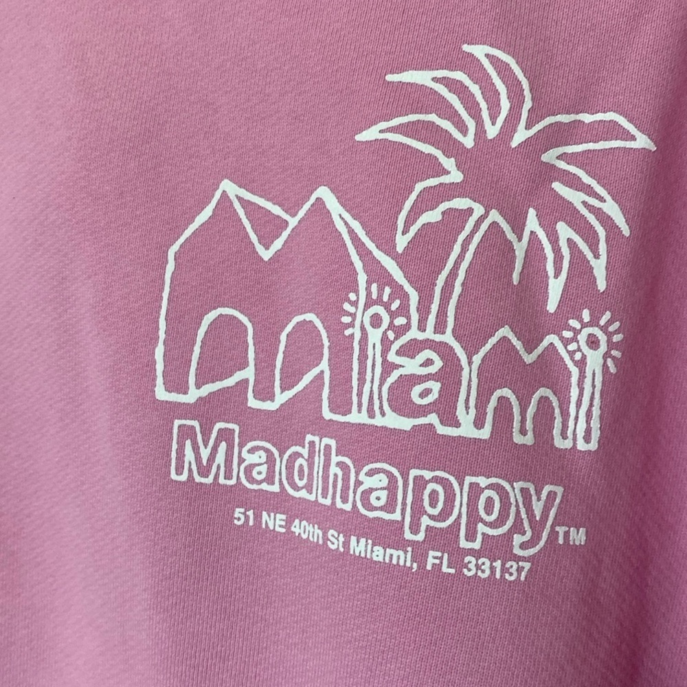 NWOT Madhappy x Miami Exclusive Pink Hoodie Unisex Men's S (women's medium) - Picture 4 of 4